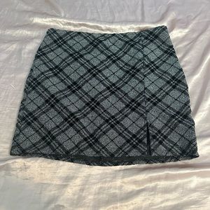 Grey and Black stretchy Skirt